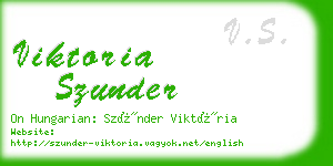viktoria szunder business card